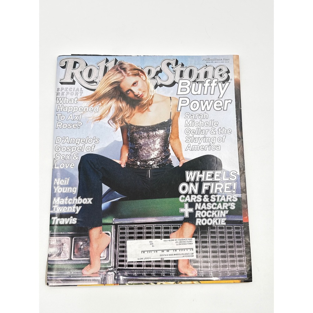 Rolling Stone May 11 2000 Sarah Michelle Gellar Buffy Axl Rose Issue 840